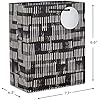 Assorted Black and White Gift Bags (8 Bags: 4 Medium 9", 4 Large 13") for Weddings, Graduations, Retirements, Valentine's Day, Halloween