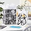 Assorted Black and White Gift Bags (8 Bags: 4 Medium 9", 4 Large 13") for Weddings, Graduations, Retirements, Valentine's Day, Halloween